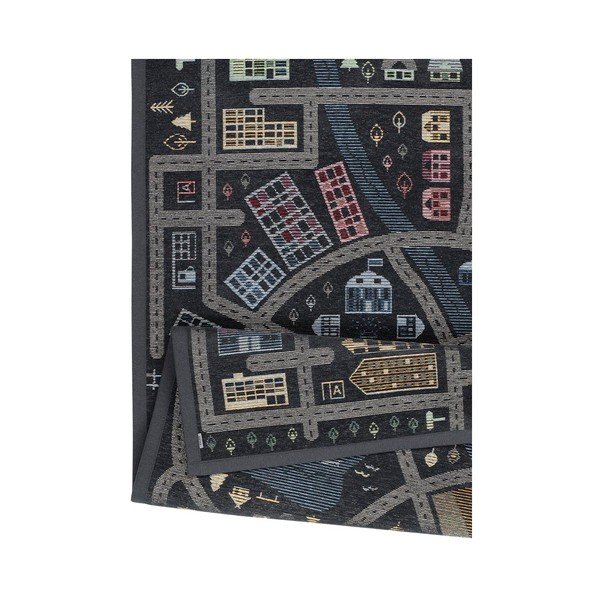 Czarny dwustronny dywan dziecięcy Narma Ülejõe, 140x200 cm-image-3