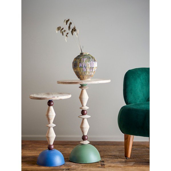 Okrągły stolik z litego drewna jodłowego ø 40 cm Mannelli – Bloomingville-image-2