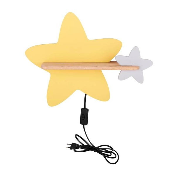 Żółto-biała lampa dziecięca Star – Candellux Lighting