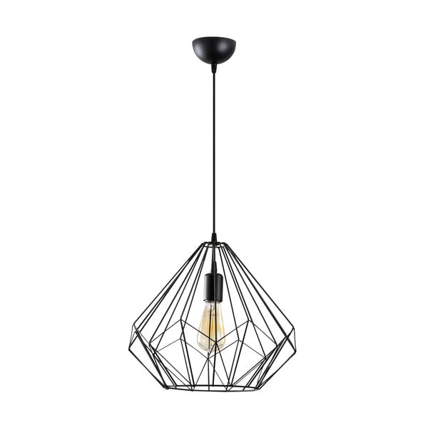 Czarna lampa wisząca z metalowym kloszem ø 37 cm Diamond – Opviq lights