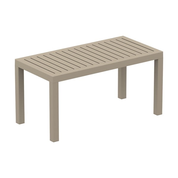 Piaskowobrązowy stolik ogrodowy Resol Click-Clack, 90x45 cm