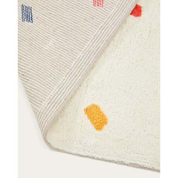 Kremowy bawełniany dywan dziecięcy 150x200 cm Epifania – Kave Home-image-3