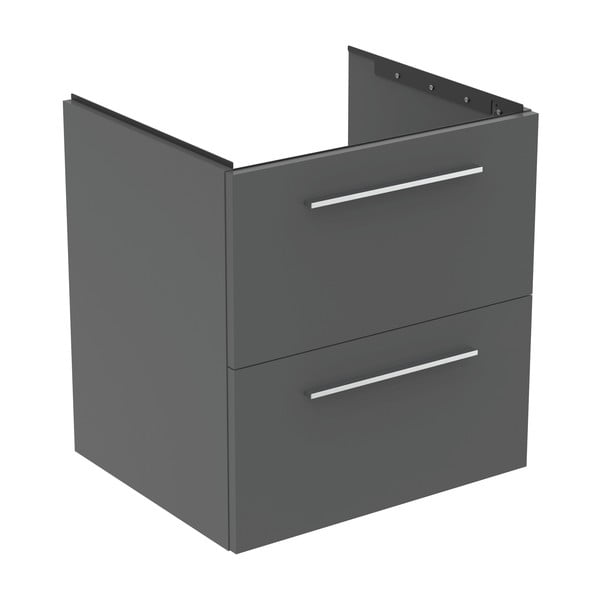 Szara wisząca szafka pod umywalkę 60x63 cm i.Life B – Ideal Standard-image-2