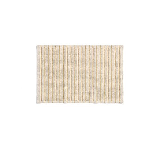 Żółty/beżowy tekstylny dywanik łazienkowy 50x80 cm Merade – Kave Home