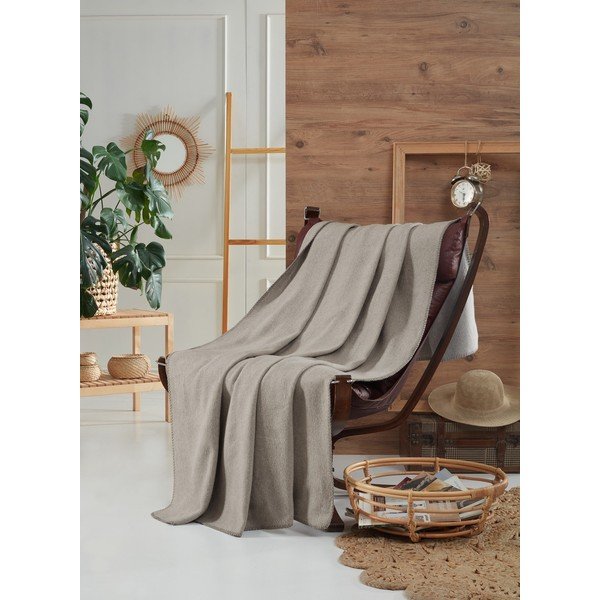 Szary polarowy koc 130x170 cm Brighton – Mijolnir-image-1