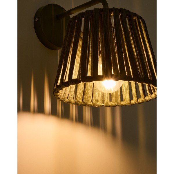 Lampa zewnętrzna ścienna LED solarna (wysokość 23 cm) Aldet – Kave Home-image-2