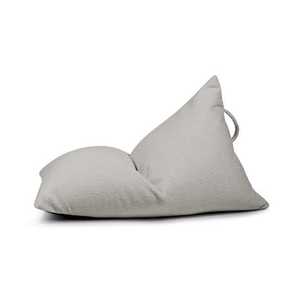 Jasnoszary dziecięcy worek do siedzenia z materiału bouclé Razzy – SLOWDOWN