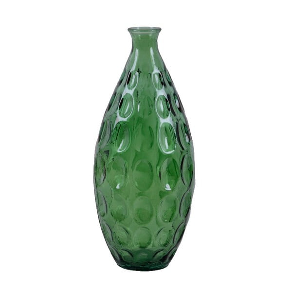 Zielony wazon ze szkła z recyklingu Dekor Dune, wys. 38 cm
