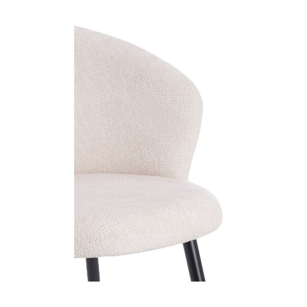 Kremowe metalowe fotele jadalniane zestaw 2 szt. Radaja – Light & Living-image-2