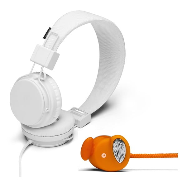 Słuchawki Plattan White + słuchawki Medis Orange GRATIS