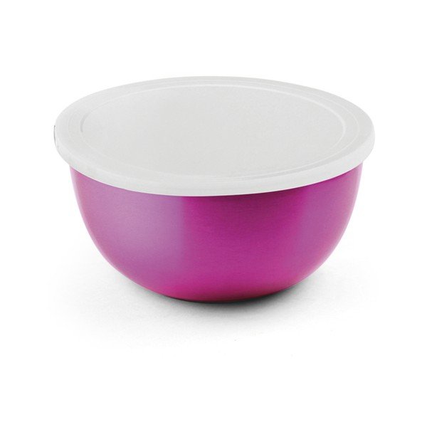 Zestaw 2 małych misek ze stali nierdzewnej do kuchenki mikrofalowej Domopak-image-2