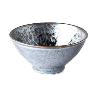 Czarno-szara miska ceramiczna MIJ Pearl, ø 16 cm
