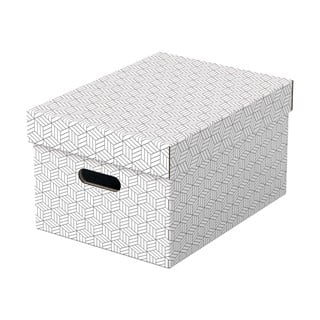 Zestaw 3 białych pudełek do przechowywania Esselte Home, 26,5x36,5 cm