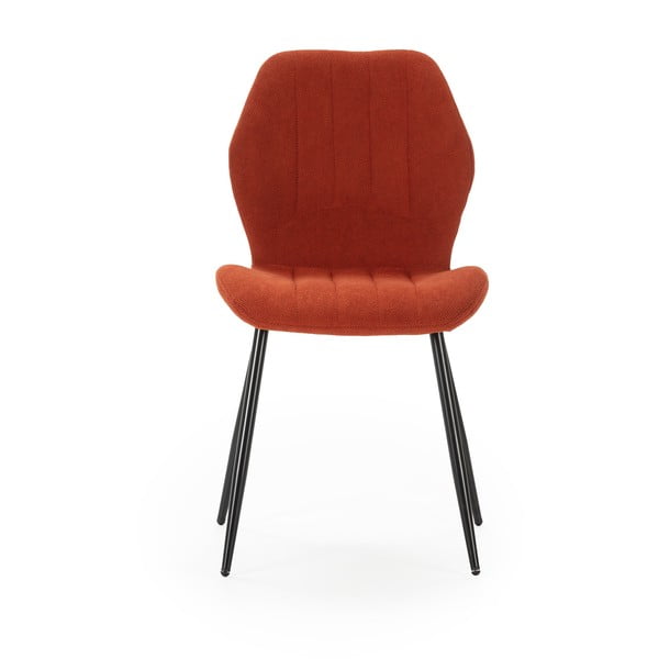 Ceglaste krzesła zestaw 4 szt. Milu – Marckeric-image-3