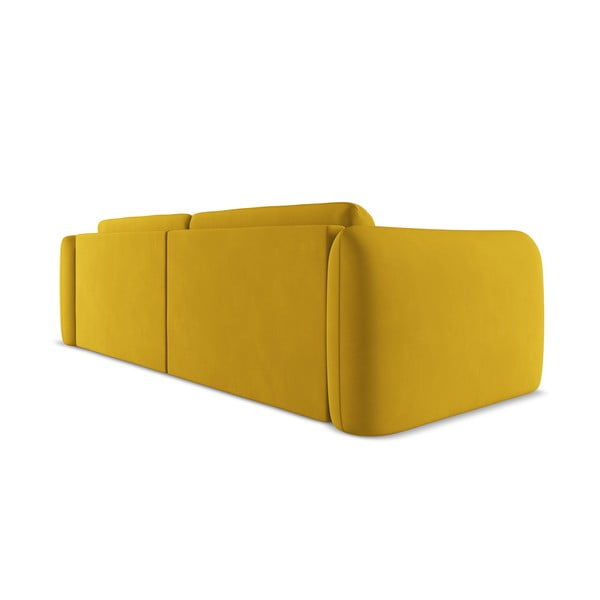 Żółta sofa 210 cm Hoku – Makamii-image-4