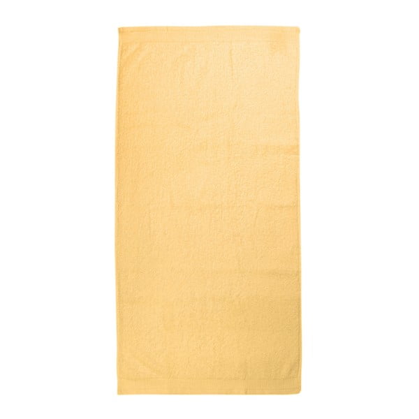 Żółty ręcznik Artex Delta, 50x100 cm