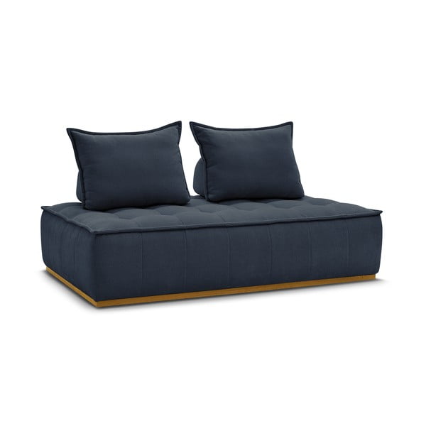 Ciemnoniebieska sofa z tkaniny szenilowej 175 cm Elisa – Bobochic Paris-image-3