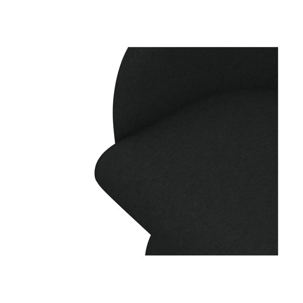 Czarny tapicerowany fotel jadalniany Kanoa – Makamii-image-4