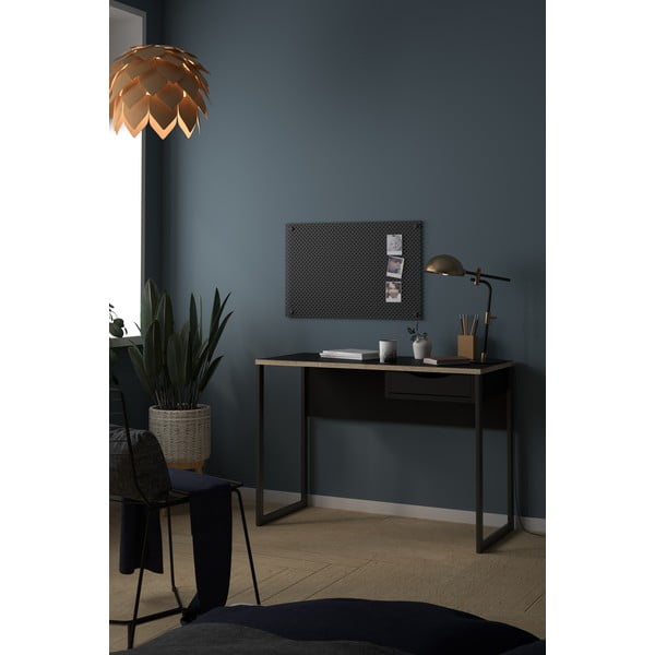 Czarne biurko Tvilum Function Plus, 130 x 48 cm-image-1
