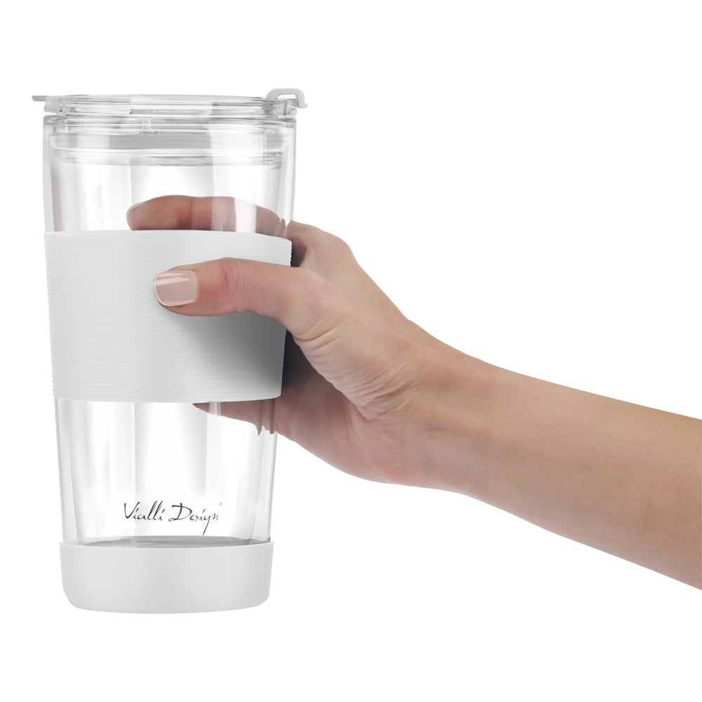 Biały kubek termiczny 600 ml Fuori – Vialli Design (zdjęcie 10)