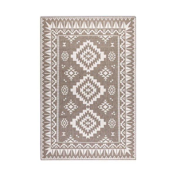 Brązowo-kremowy dywan odpowiedni na zewnątrz 160x230 cm Gemini – Elle Decoration-image-2