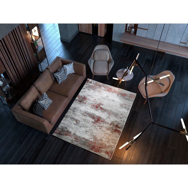 Szaro-pomarańczowy dywan Universal Babek Vintage, 80x150 cm-image-1