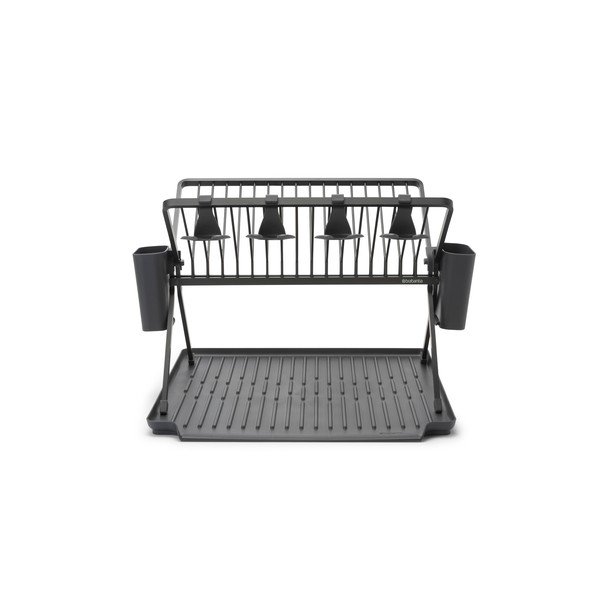 Ciemnozielony metalowy ociekacz dwupiętowy 42x51 cm – Brabantia
