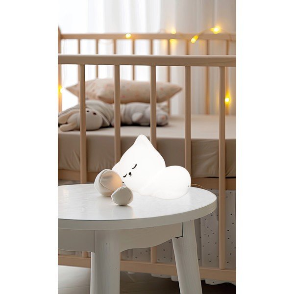 Biała dziecięca lampka nocna Mia – Fischer & Honsel-image-1