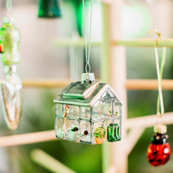 Szklana ozdoba świąteczna wykonana ręcznie 5 cm Greenhouse – Sass & Belle-image-1