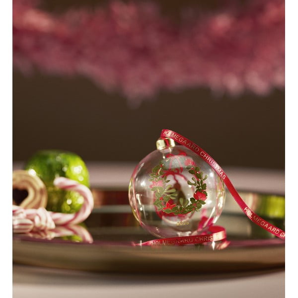 Szklana ręcznie dmuchana bombka ø 8 cm Annual Christmas Bauble 2025 – Holmegaard-image-1