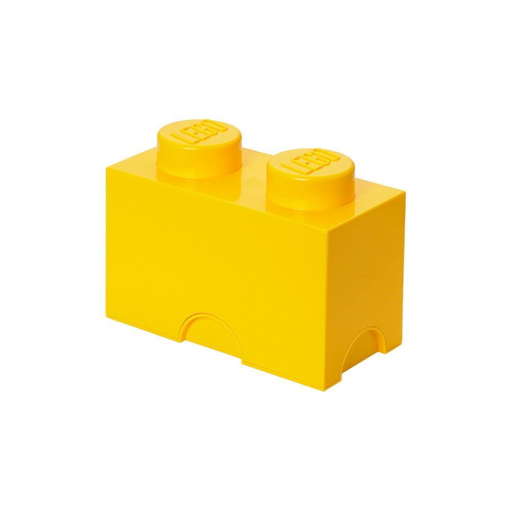 Żółty pojemnik podwójny LEGO®