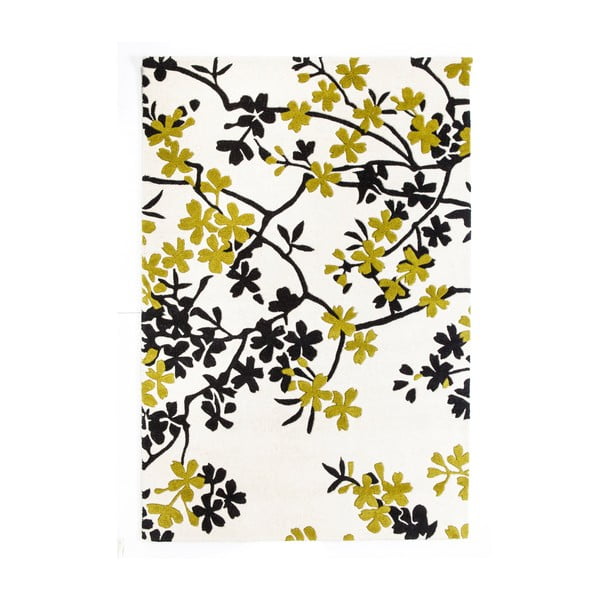 Wełniany dywan Rosono Lime, 170x240 cm
