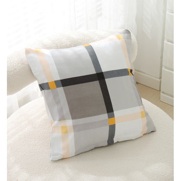 Brązowo-kremowa pościel jednoosobowa z mikrosatyny 3-częściowa 140x200 cm Henry – My House-image-3