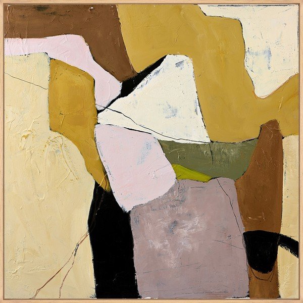 Ręcznie malowany obraz z ramą w zestawie/na płótnie 101x101 cm Featured – Malerifabrikken