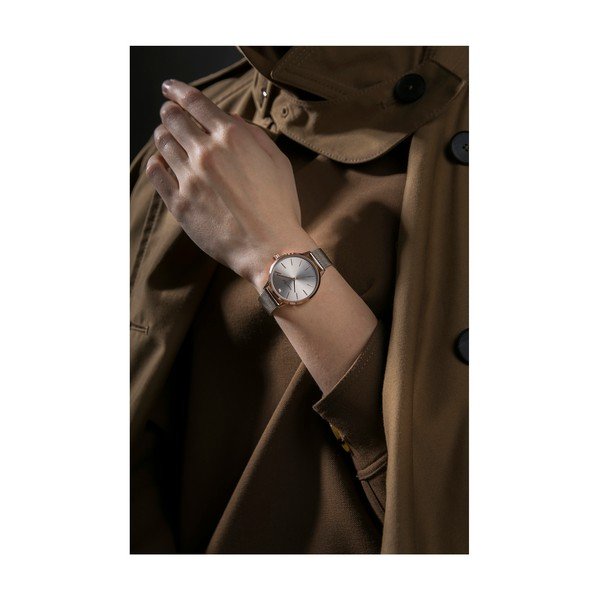 Damski zegarek z 1 diamentem i bransoletką ze stali nierdzewnej Walter Bach Diamond-image-1