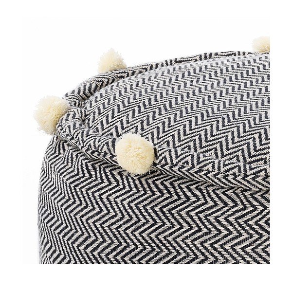 Czarno-biały puf Canazei – Tomasucci-image-2