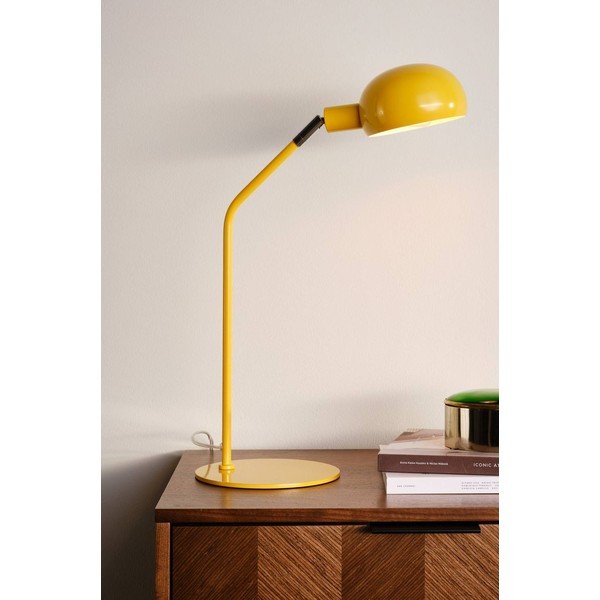Żółta stalowa lampa stołowa z elastyczną konstrukcją (wysokość 59 cm) Lincon – Jotex-image-1