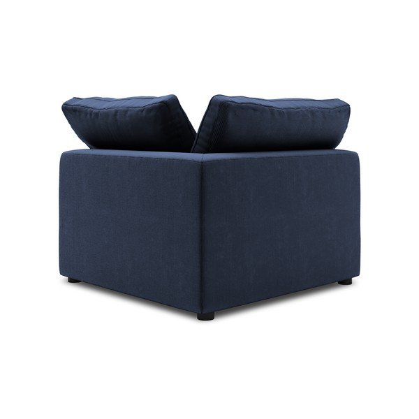 Ciemnoniebieska dwustronna narożna część sztruksowej sofy modułowej Windsor & Co Sofas Galaxy-image-2