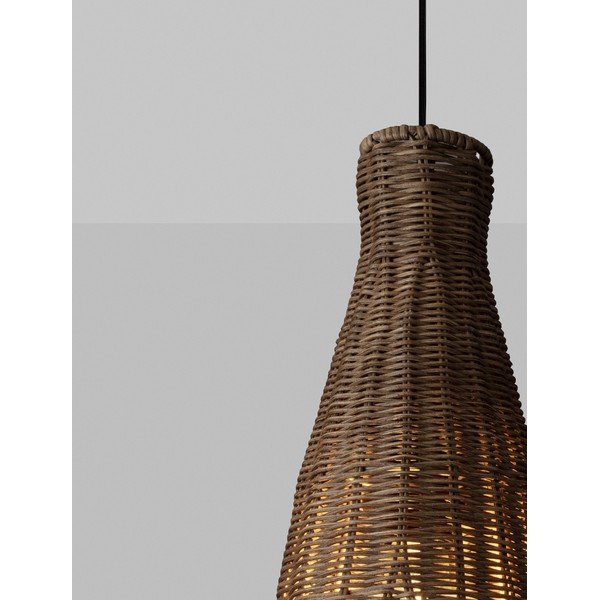 Rattanowa lampa wisząca w naturalnym kolorze ø 19,5 cm Rielo – Nova Luce-image-3