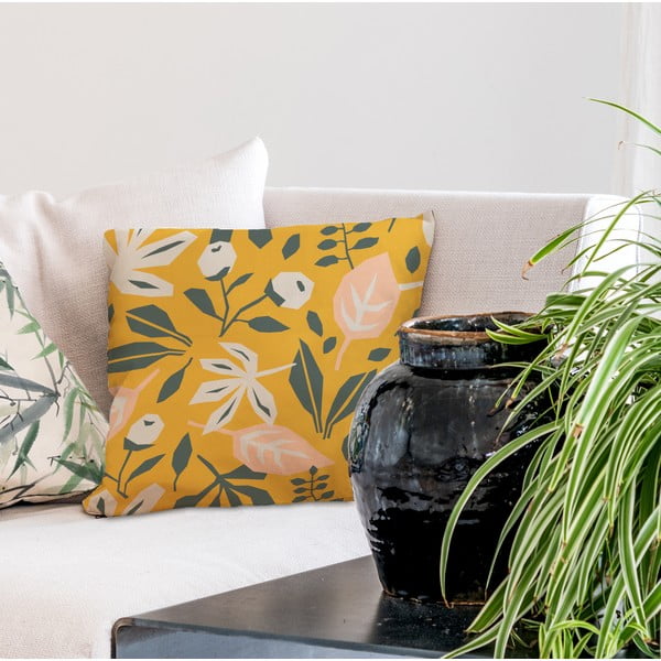 Poduszka Butter Kings z bawełny Square Plants, 45x45 cm-image-1