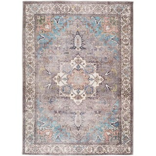 Niebiesko-brązowy dywan z domieszką bawełny Universal Haria, 140x200 cm