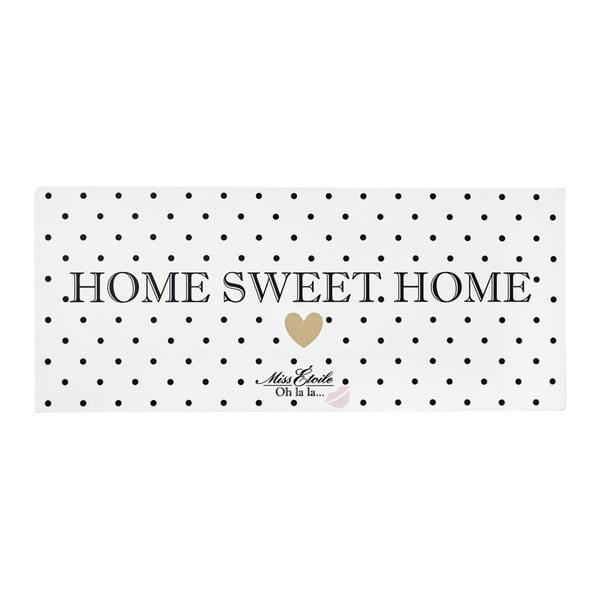 Metalowa tablica dekoracyjna Miss Étoile Home Sweet Home, 13x30 cm