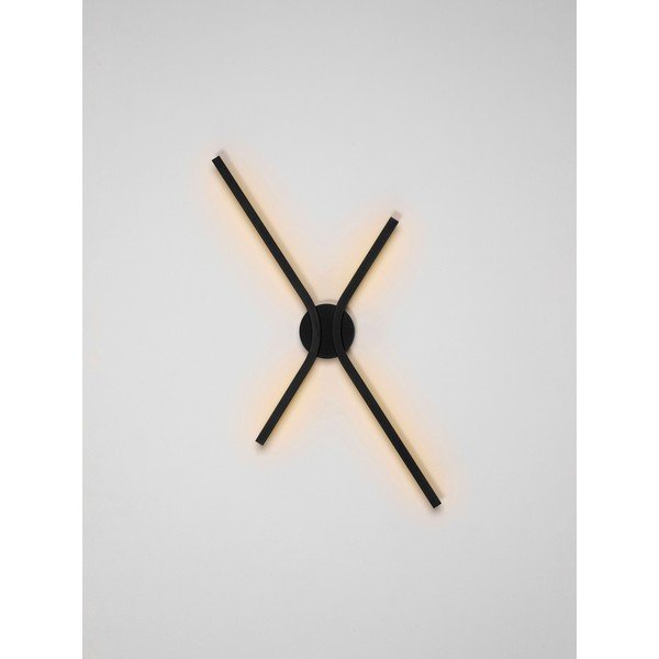 Aluminiowy kinkiet LED ze ściemniaczem w kolorze matowej czerni Akro – Nova Luce-image-4