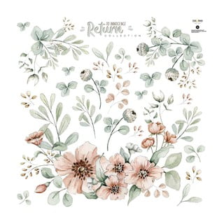Zestaw naklejek ściennych Dekornik Meadow Flowers Pastel M