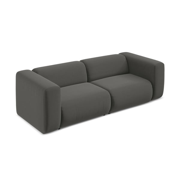 Szara aksamitna sofa 228 cm Ekahi – Makamii-image-3