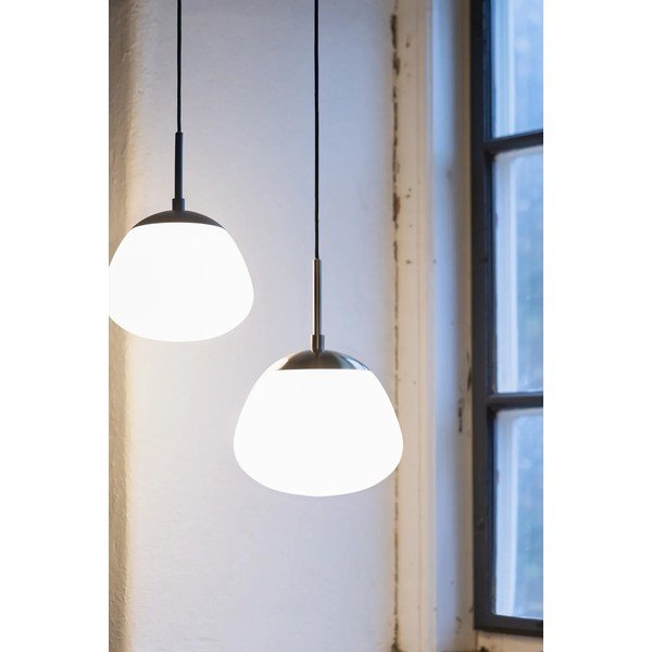 Biała/czarna szklana lampa wisząca ø 18 cm Rise – Markslöjd-image-4