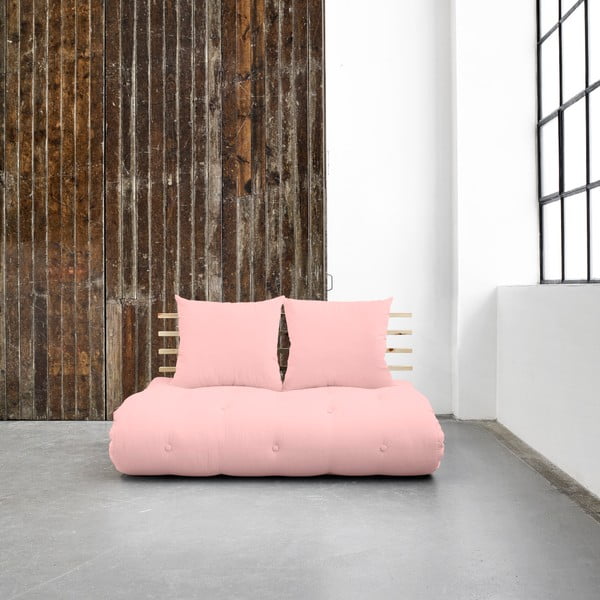 Sofa rozkładana Karup Shin Sano Natural/Pink Peonie