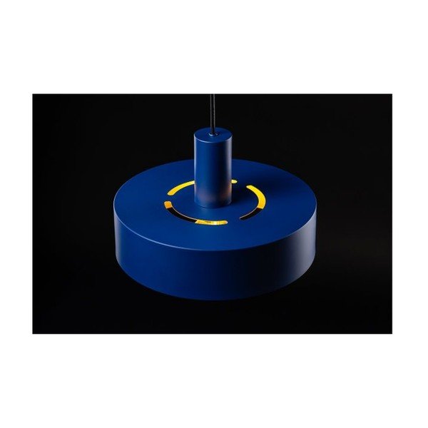 Ciemnoniebieska lampa wisząca z metalowym kloszem ø 30 cm Selvia II – GTV-image-1