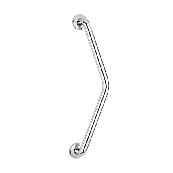 Srebrny łazienkowy uchwyt bezpieczeństwa Wenko Grab Rail Chrome, 17x68 cm