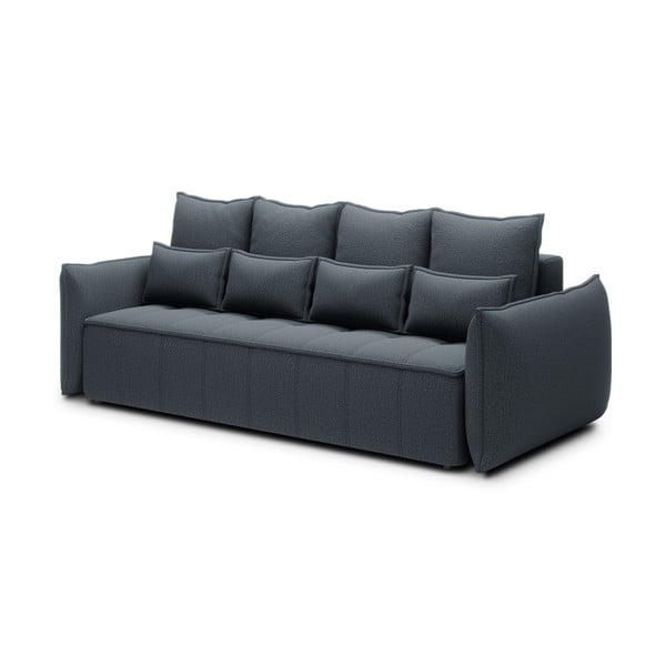 Niebieska rozkładana/ze schowkiem sofa z tkaniny szenilowej 242 cm Weltton – ELTAP-image-2